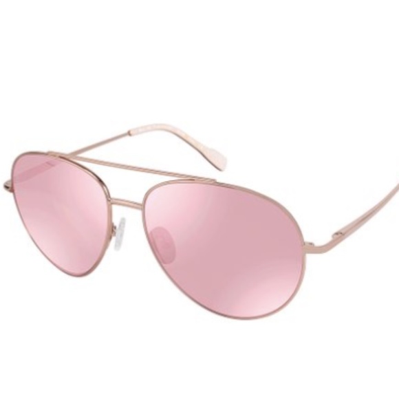 Elie Tahari Rose Gold Aviator Sunglasses - Picture 1 of 1